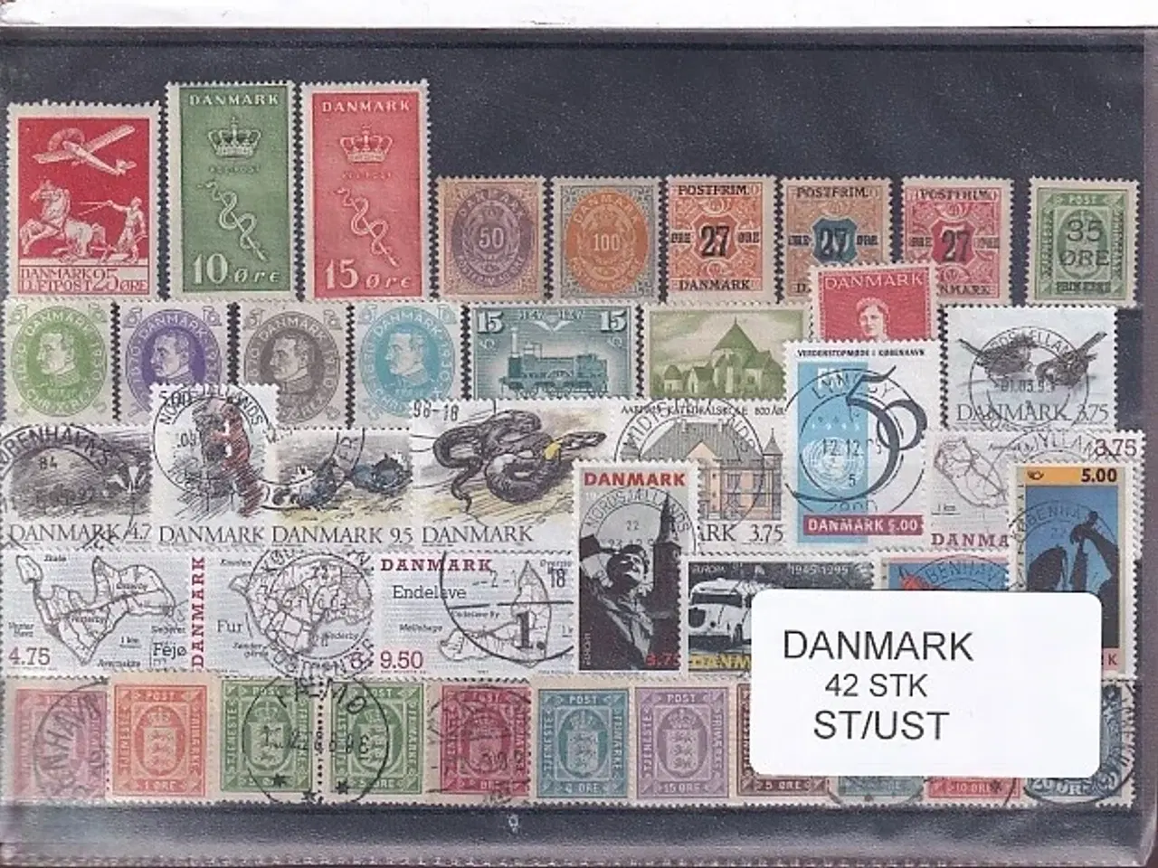 Billede 1 - Danmark Samling - 42 Stk. Stemplet/Ustemplet
