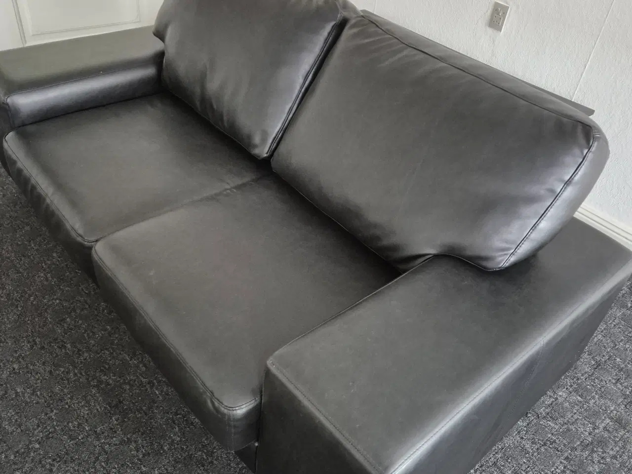 Billede 1 - Lædersofa