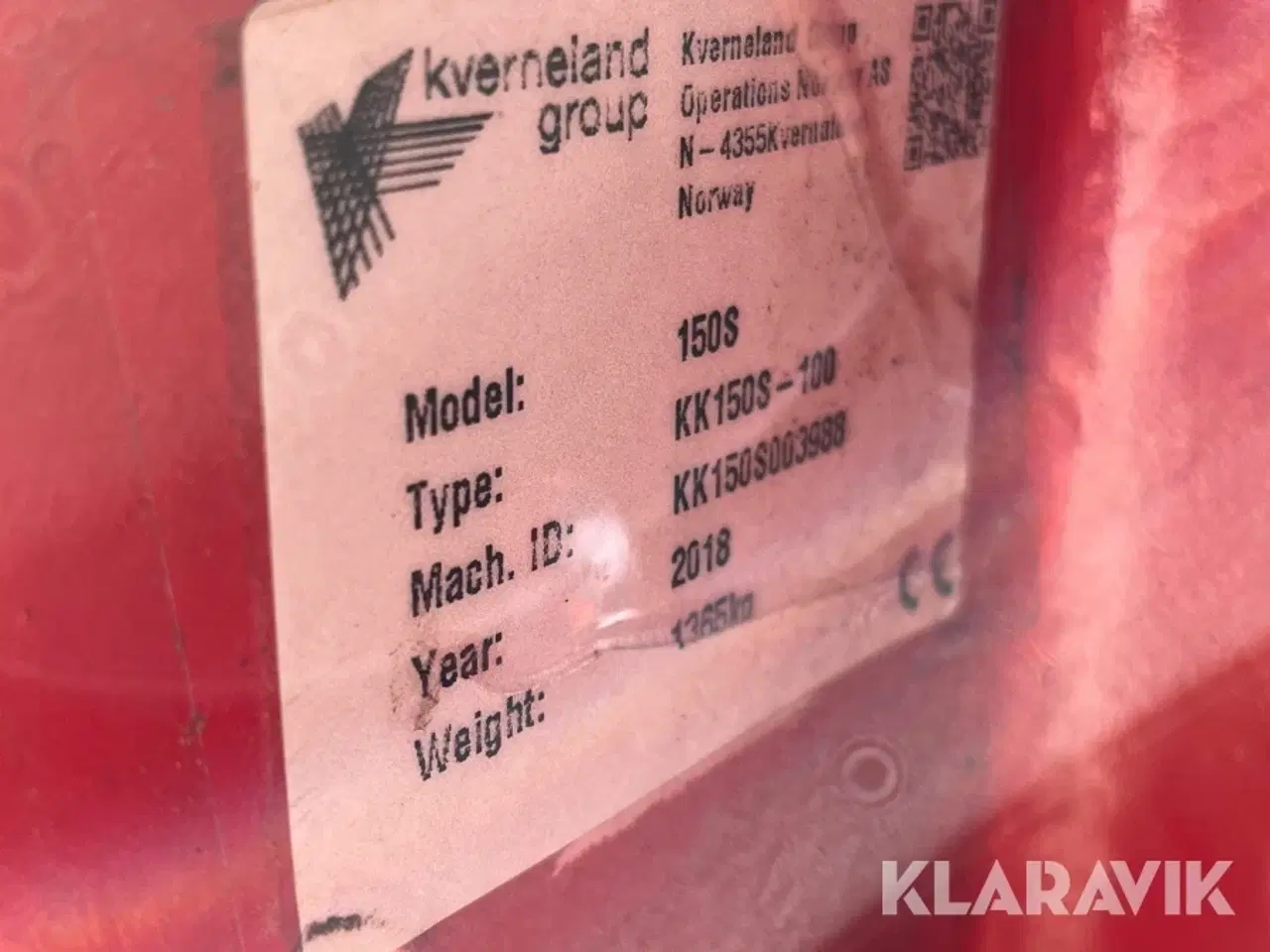 Billede 10 - Plov 4 fuet vendeplov Kverneland Kk 150 S-100 variomat 12-20 tommer hydraulisk variabel fugebredde
