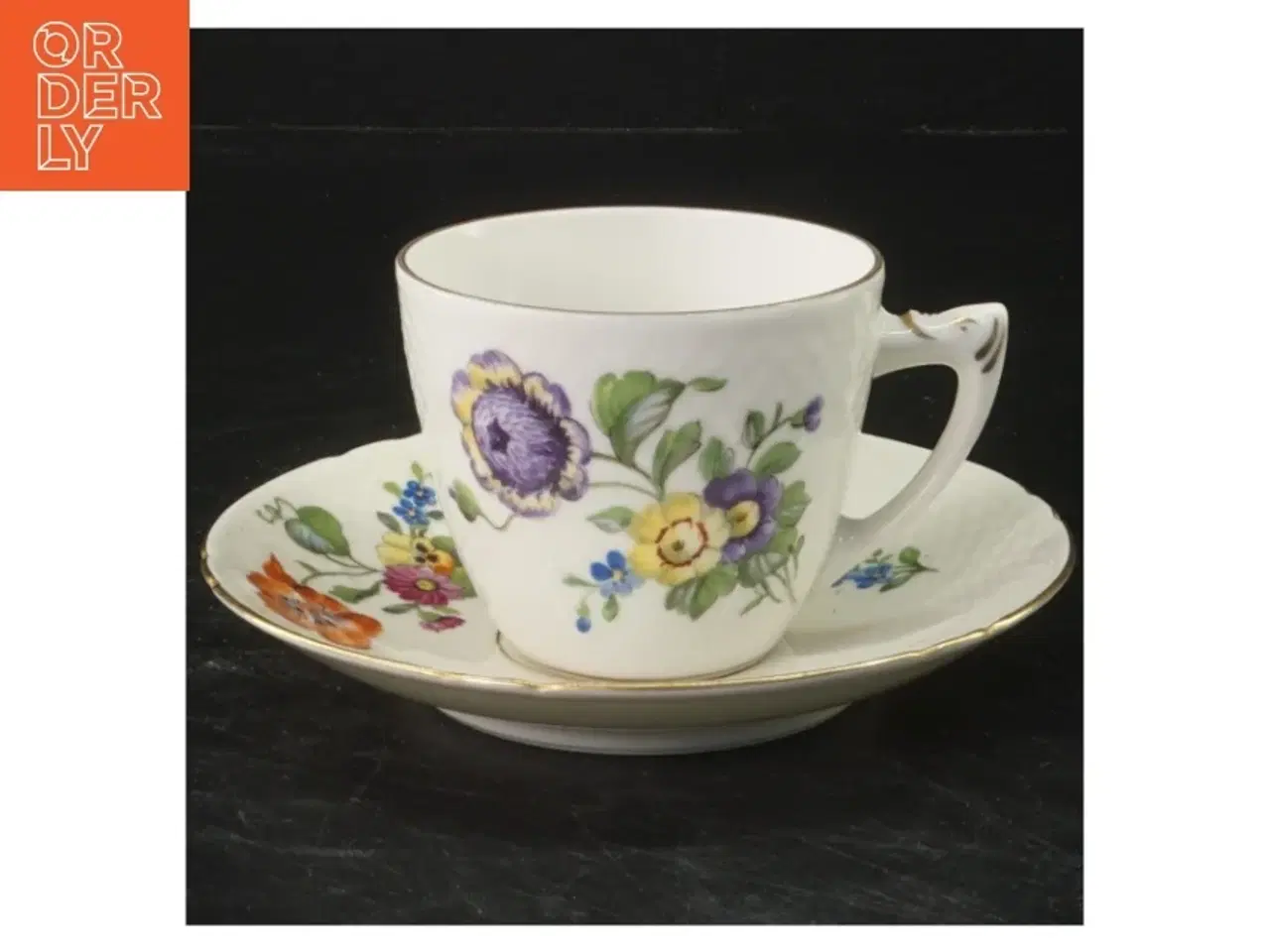 Billede 1 - B&G Saksisk blomst kaffekop 102  (str. Ø 13,5&6x9,5 cm)