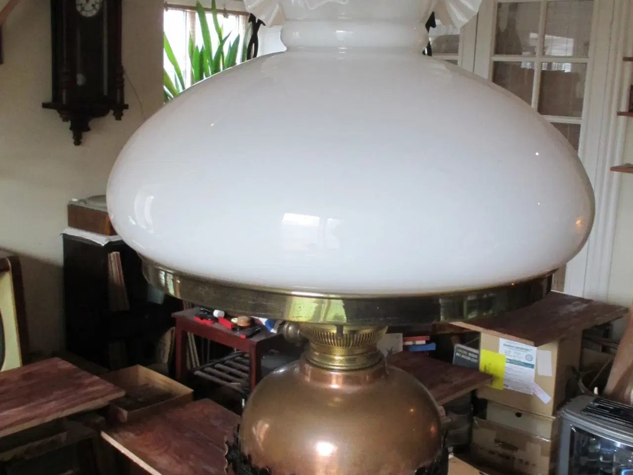 Billede 2 - Petroleumslampe  antik standerlampe + loftlampe