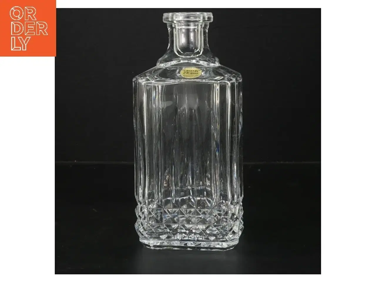 Billede 2 - Krystalkaraffel med prop (str. 25x10x10 cm)