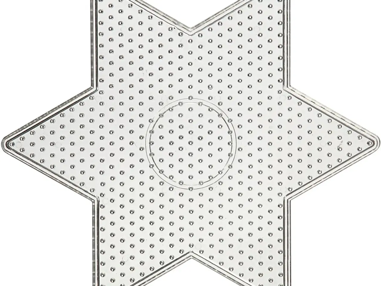 Billede 1 - Perleplade, stor stjerne, str. 15x15 cm, medium, klar, 1 stk.