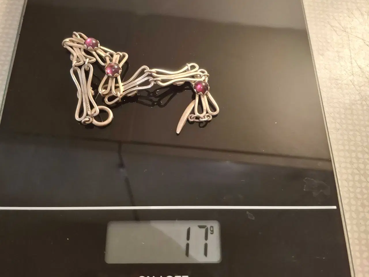 Billede 9 - 925S armbånd af Gunnar Pedersen med smukke sten