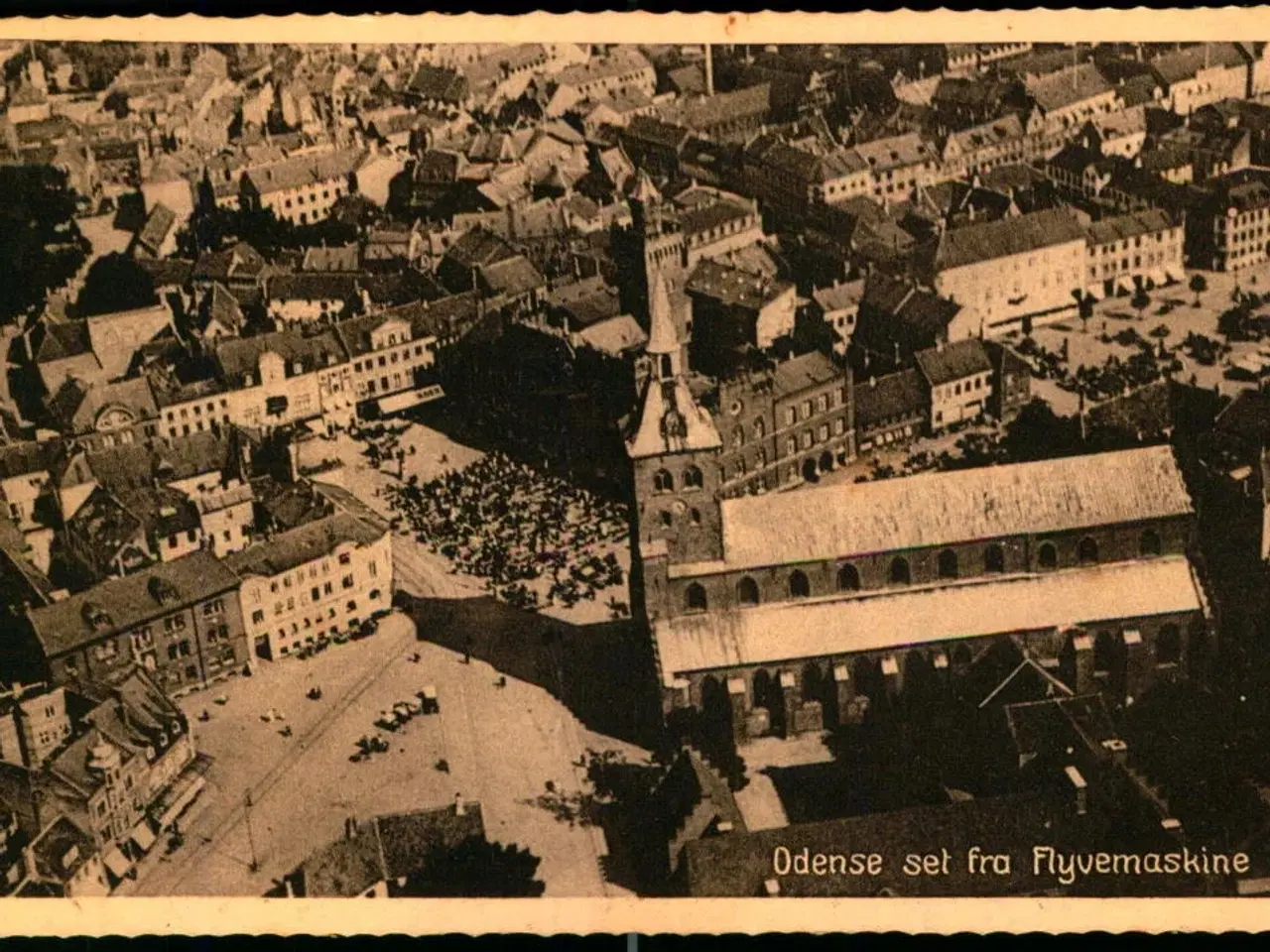 Billede 1 - Odense set fra Flyvemaskine - Stender 55611 - Ubrugt