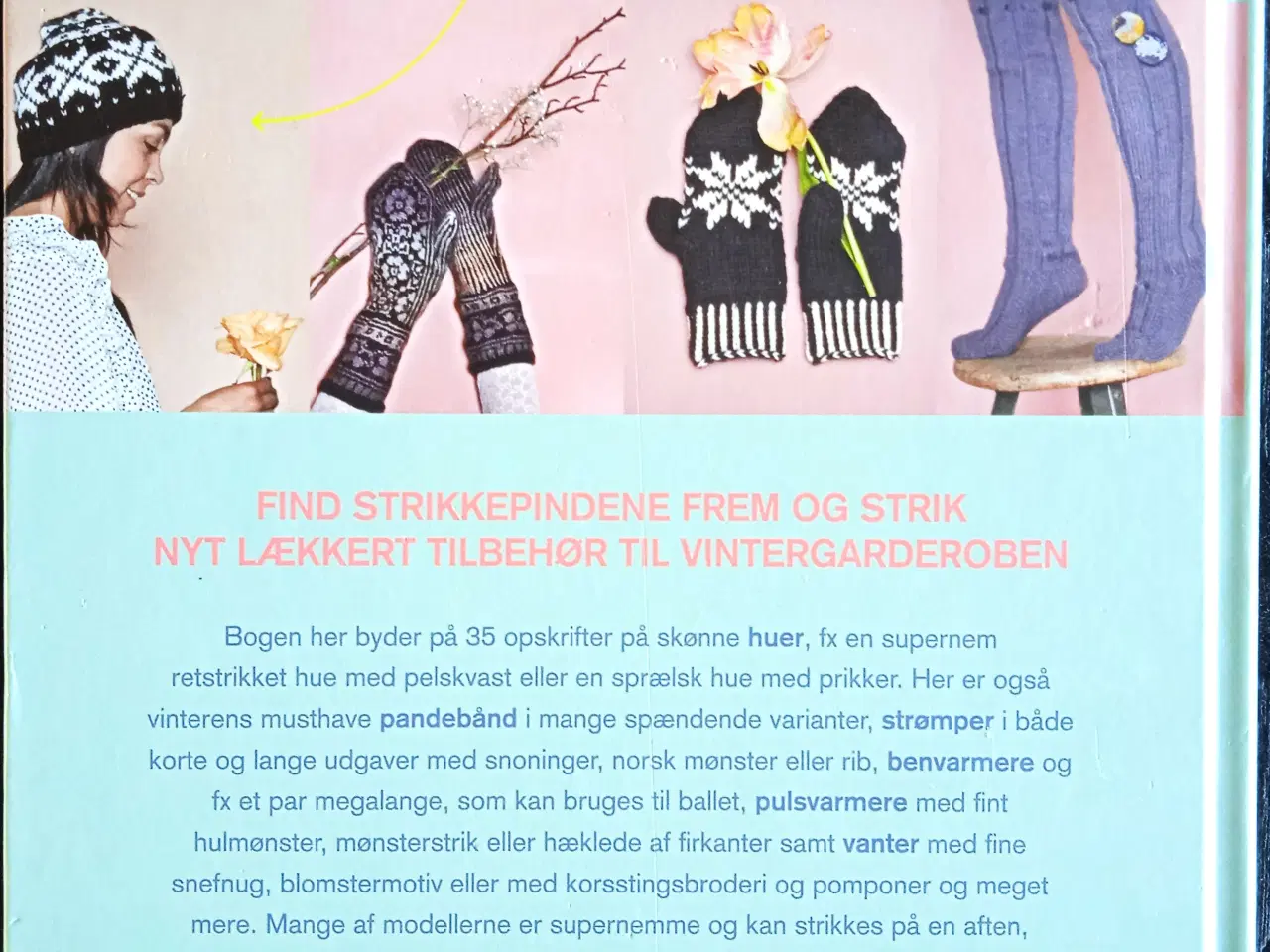 Billede 2 - Strik huer, vanter, strømper og pandebånd