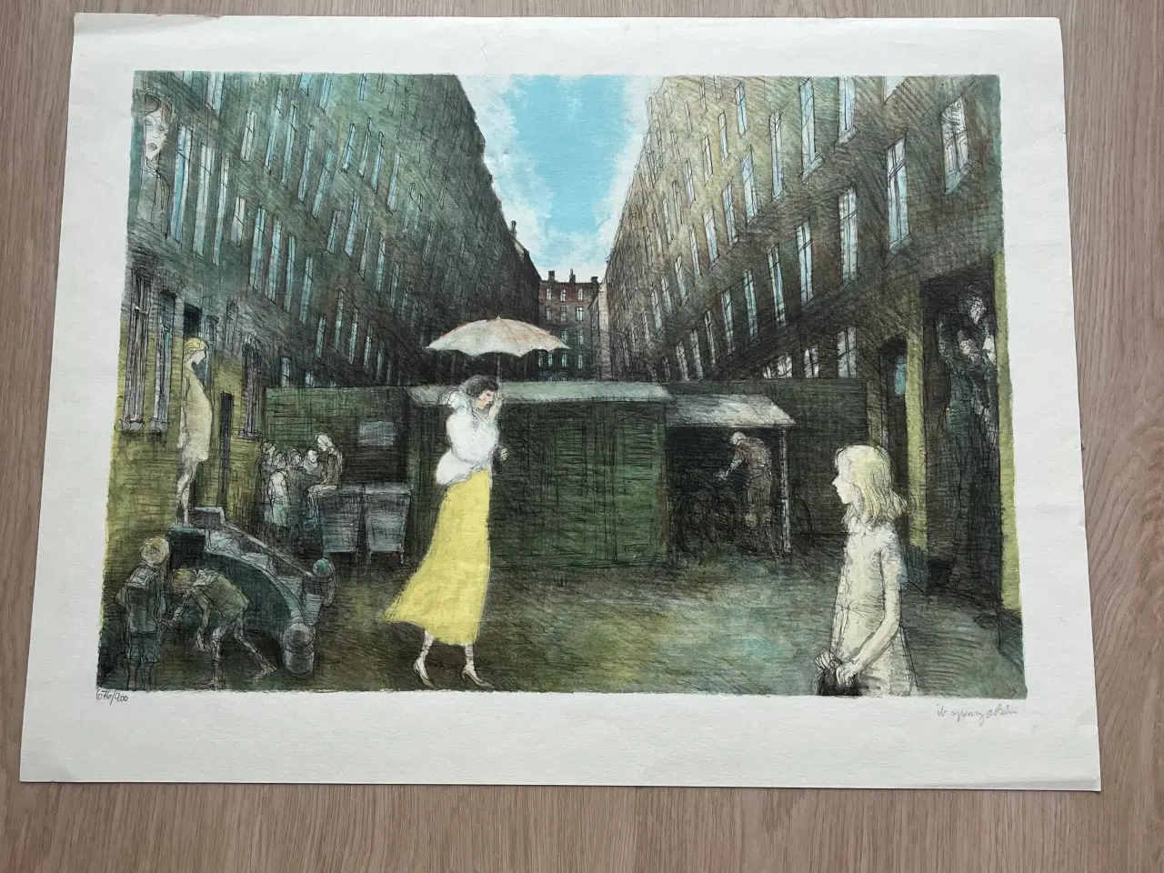 Billede 1 - Litografi Ib Spang Olsen