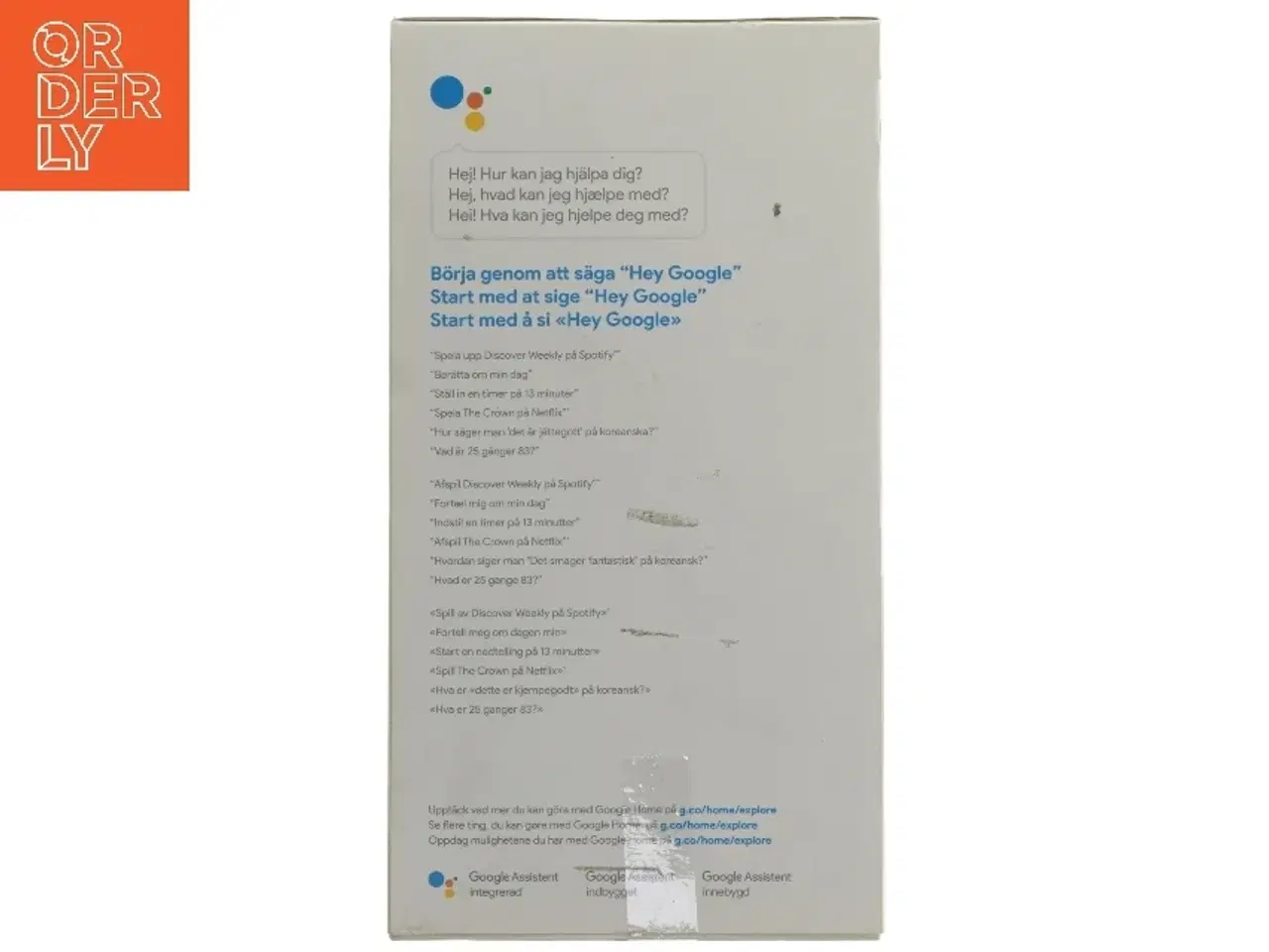 Billede 4 - Google Home smart højttaler fra Google (str. 14x9,5 cm)