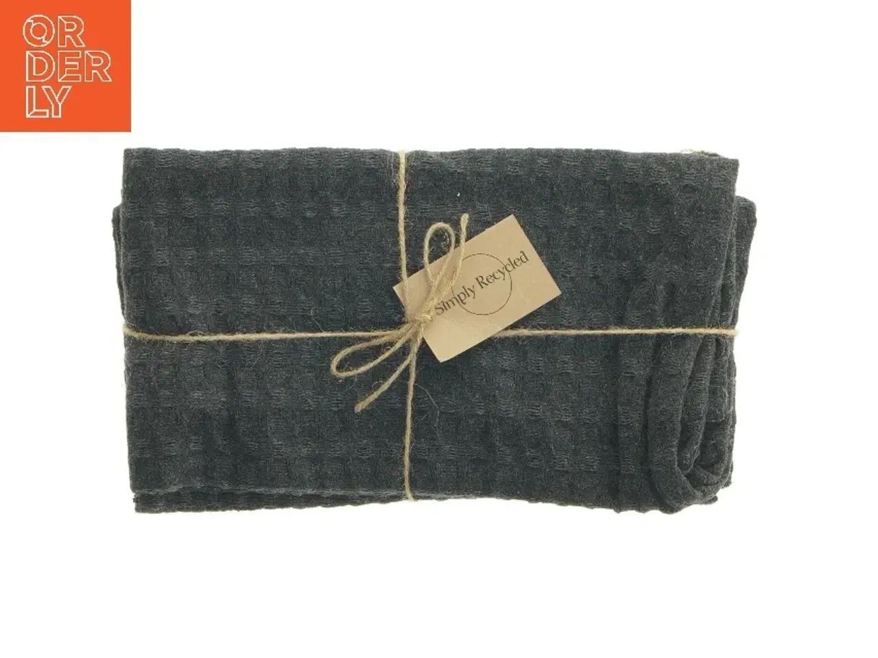 Billede 1 - Grå genbrugstekstiler 2 styk fra Simply Recycled (str. 2 styk. 70 x 53. cm)