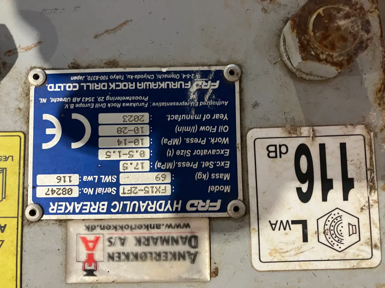 Billede 2 - Hammer til minigraver 1000kg-1500kg.