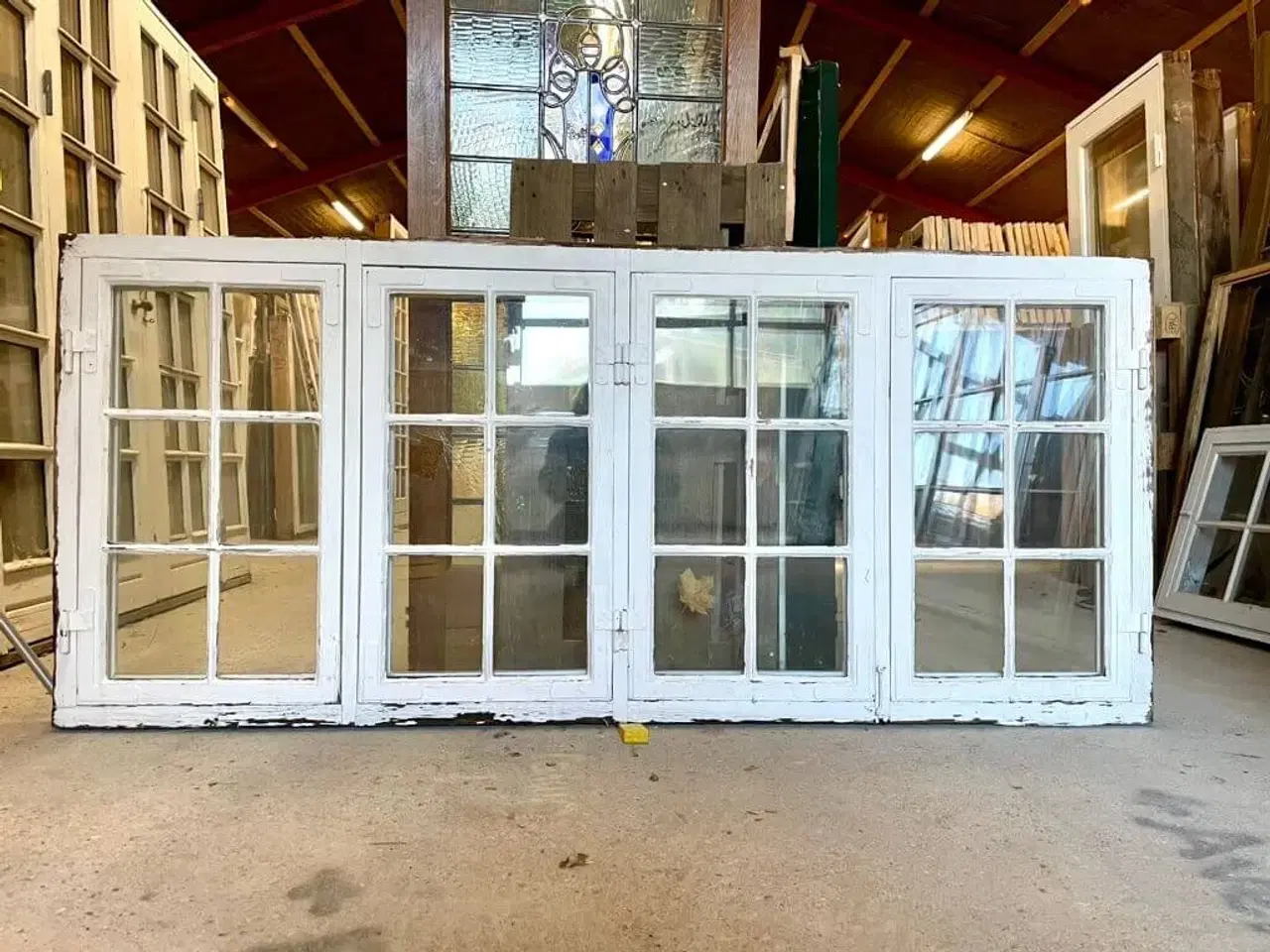 Billede 2 - Originalt 4-fags vindue m. 6-ruders vinduesrammer