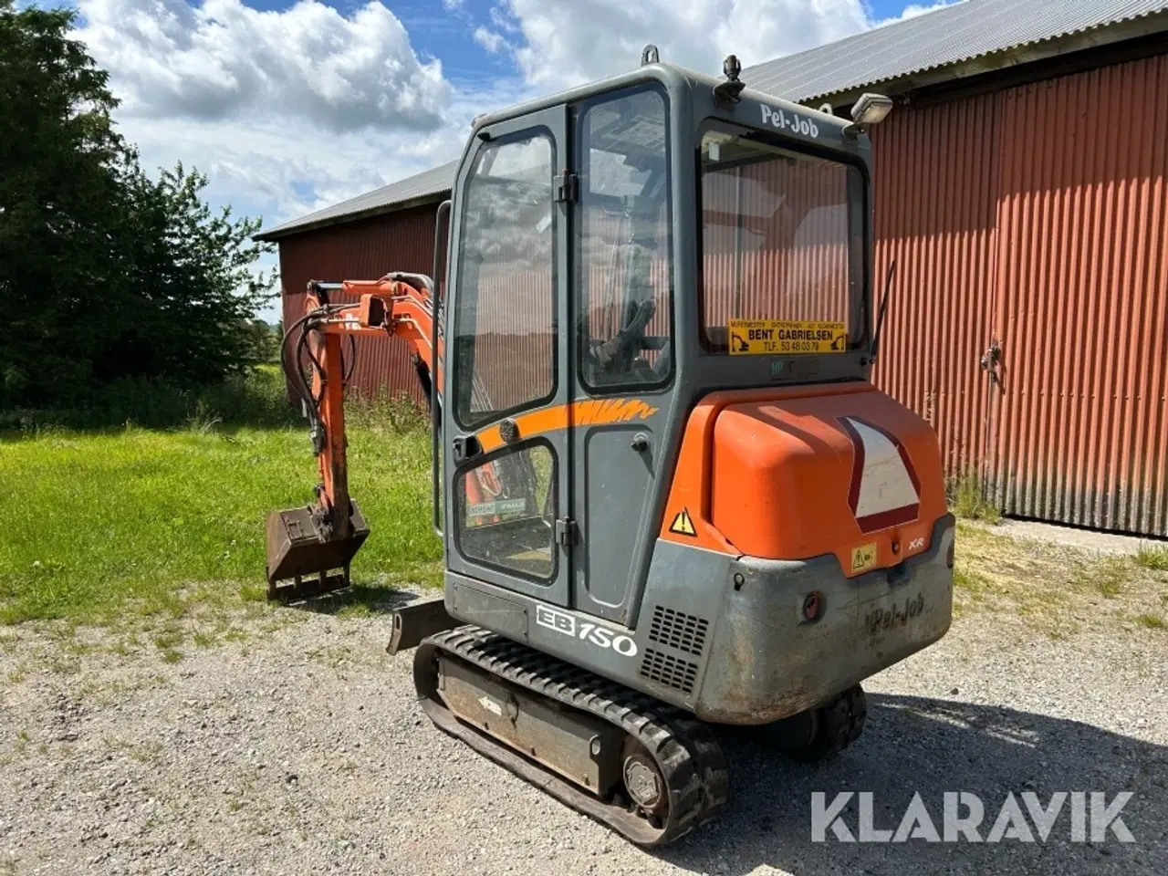 Billede 2 - Gravemaskine m. maskintrailer Pel-job EB150