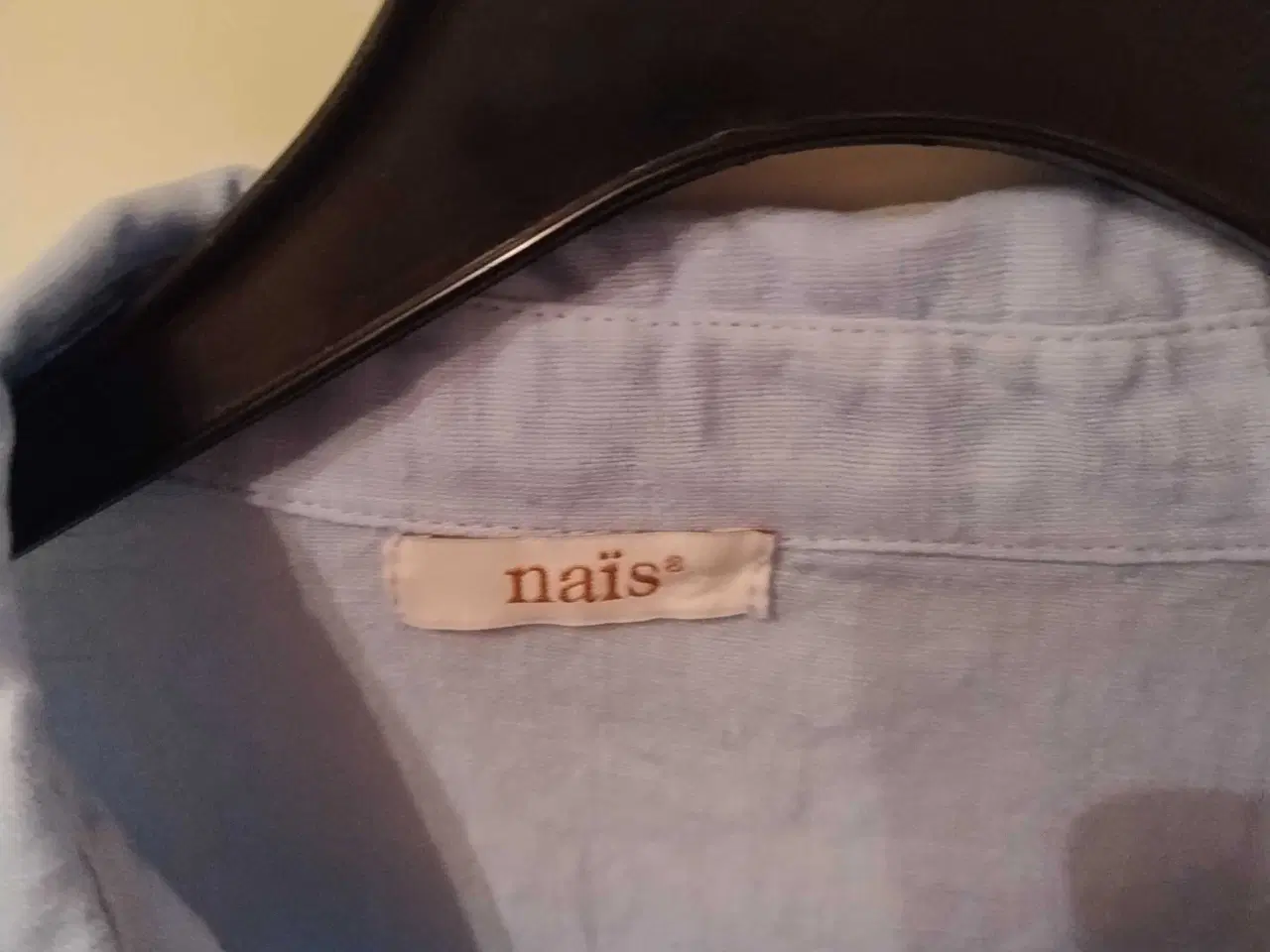 Billede 5 - Lyseblå hør skjorte