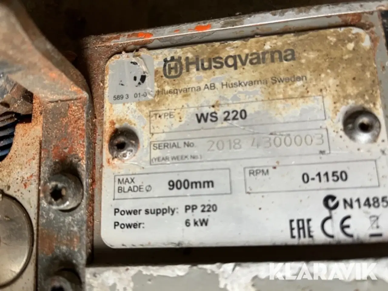 Billede 8 - Vægsav HUSQVARNA PP220 på EL