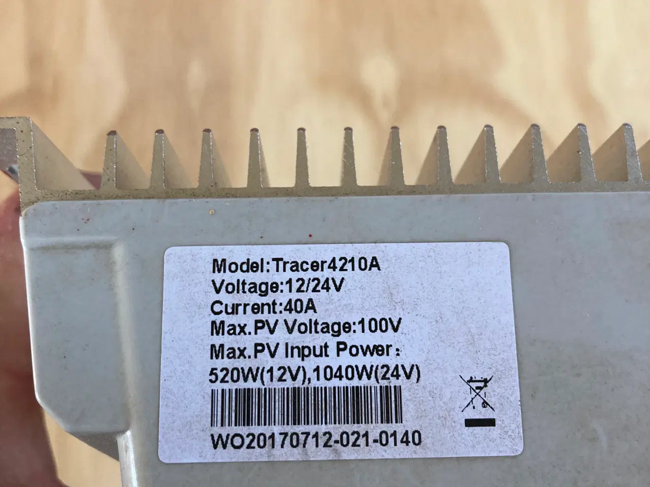 Billede 2 - Solcelle regulator 40A MPPT