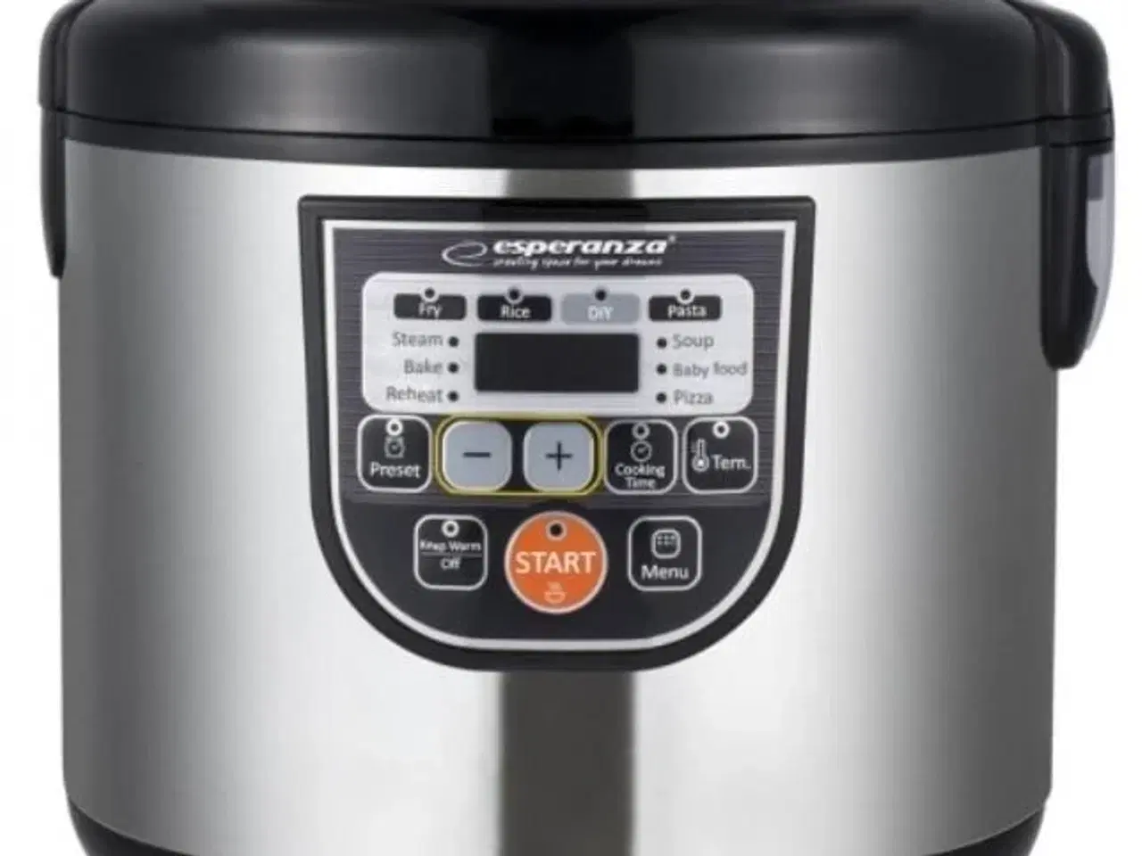 Billede 1 - Multicooker 5 l – Esperanza EKG011, 860 W, sort/rustfrit stål