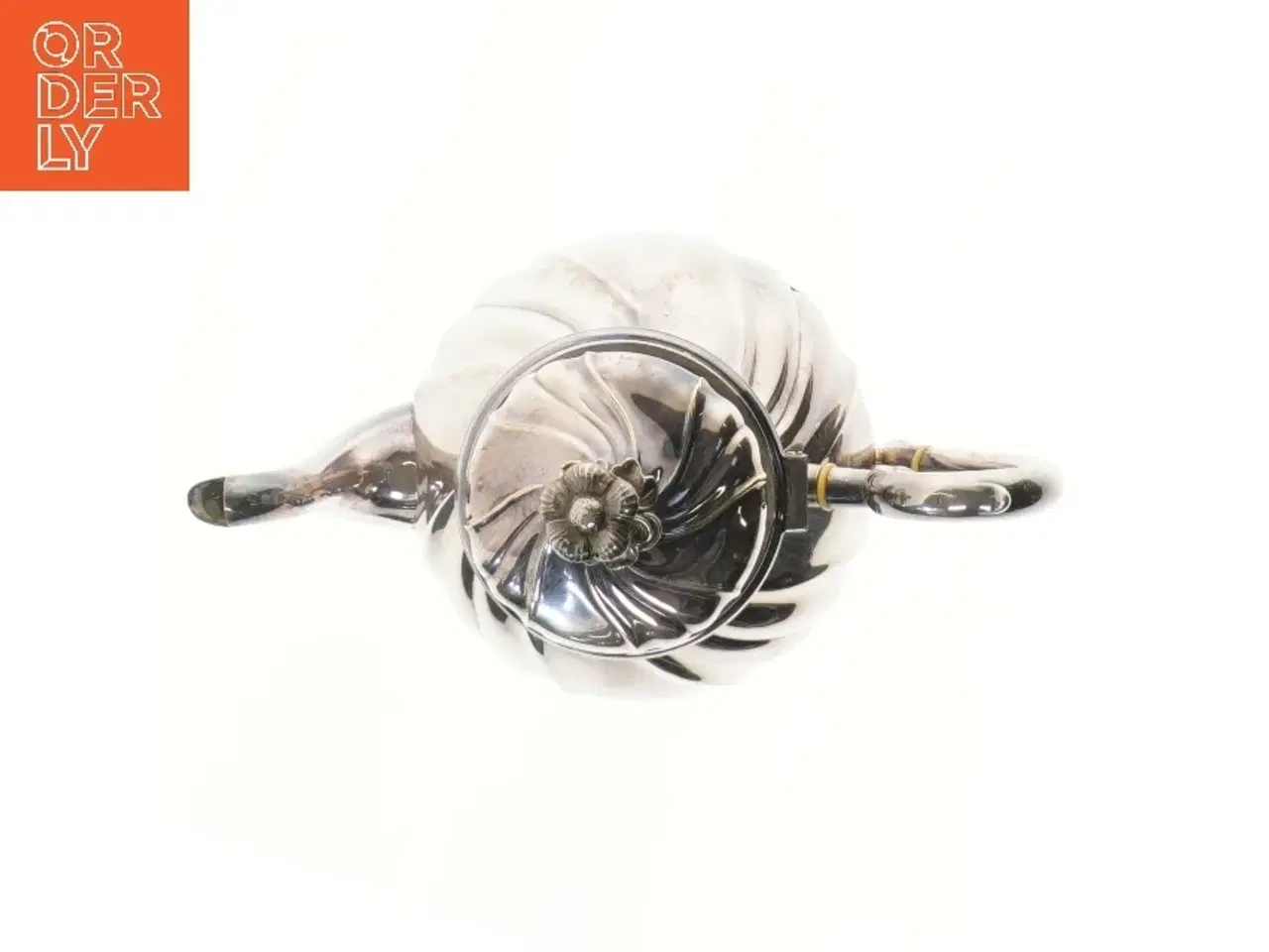 Billede 2 - Klassisk tekande i pletsølv (str. 20x25 cm)