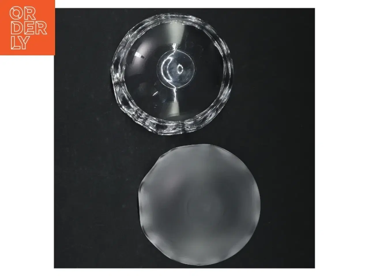 Billede 3 - Glas bonbonniere fra Holmegaard (str. Ø. 10,5 cm)