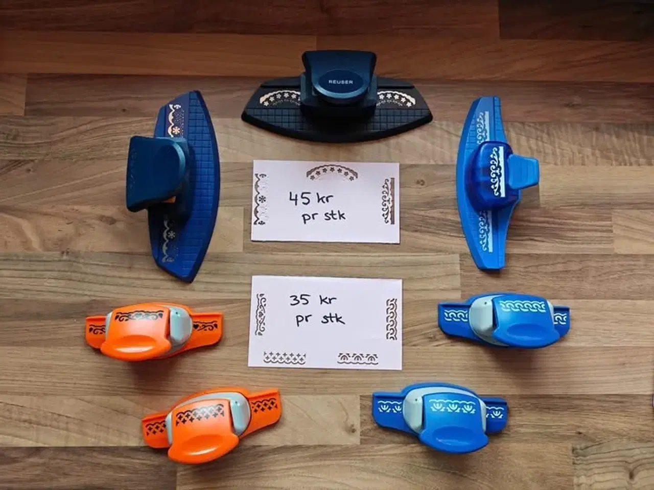 Billede 1 - Stansejern/punch til papir, 7 store