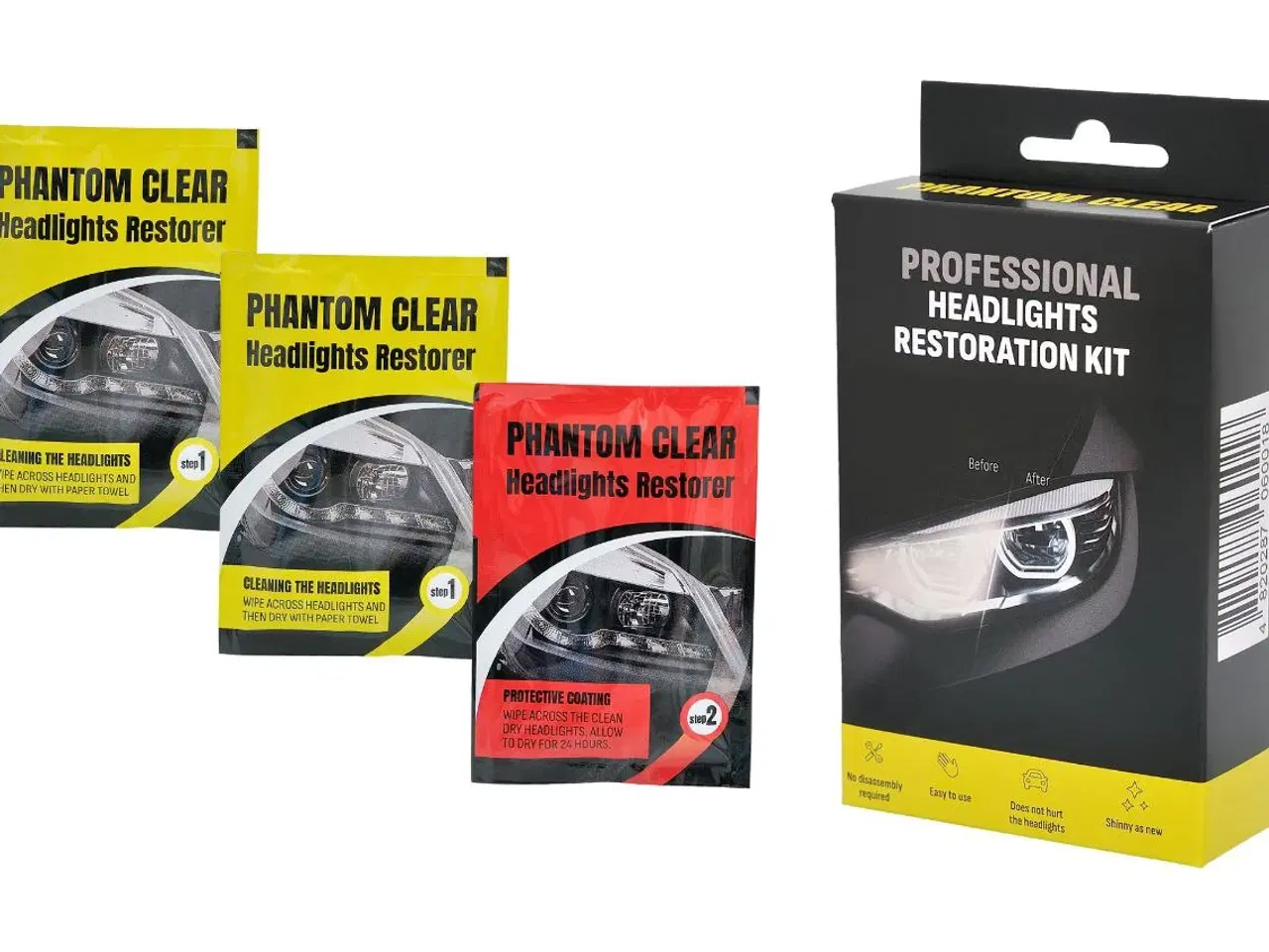 Billede 1 - Rengøringsmiddel til lygter på 10 minutter.