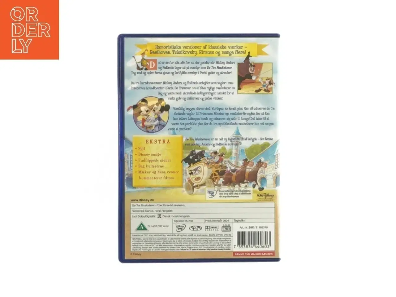Billede 2 - De tre musketerer fra Disney (DVD)