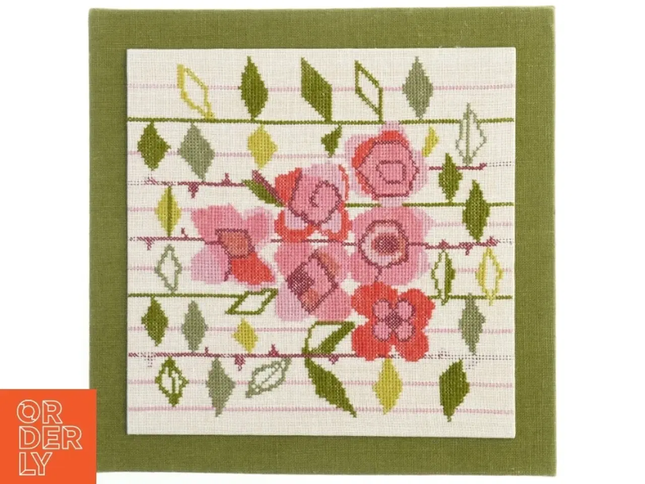 Billede 1 - Broderet vægkunst (str. 36,5x36 cm)
