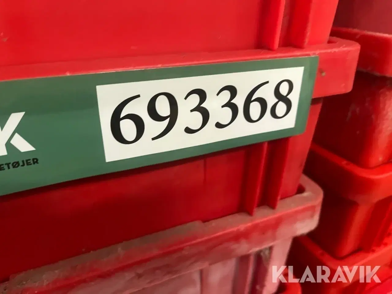 Billede 9 - Røde plastkasser Med låg 42liter 70 styk