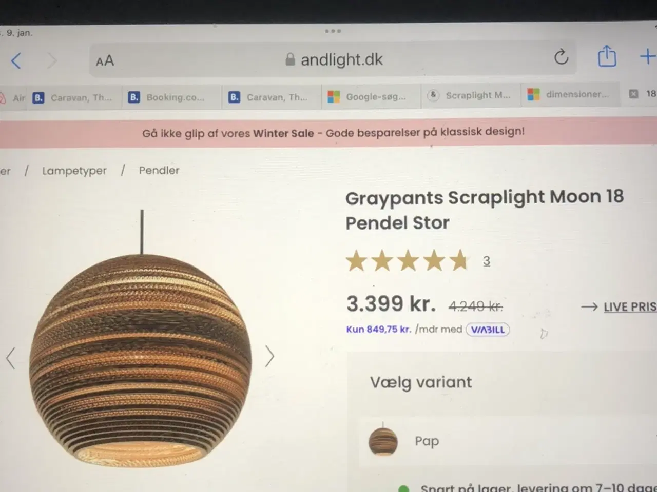 Billede 3 - Graypants Pendel Lampe Stor