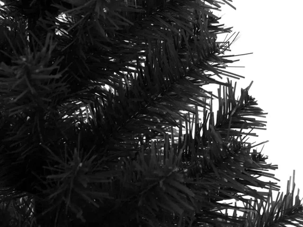 Billede 4 - Kunstigt juletræ med fod 120 cm PVC sort