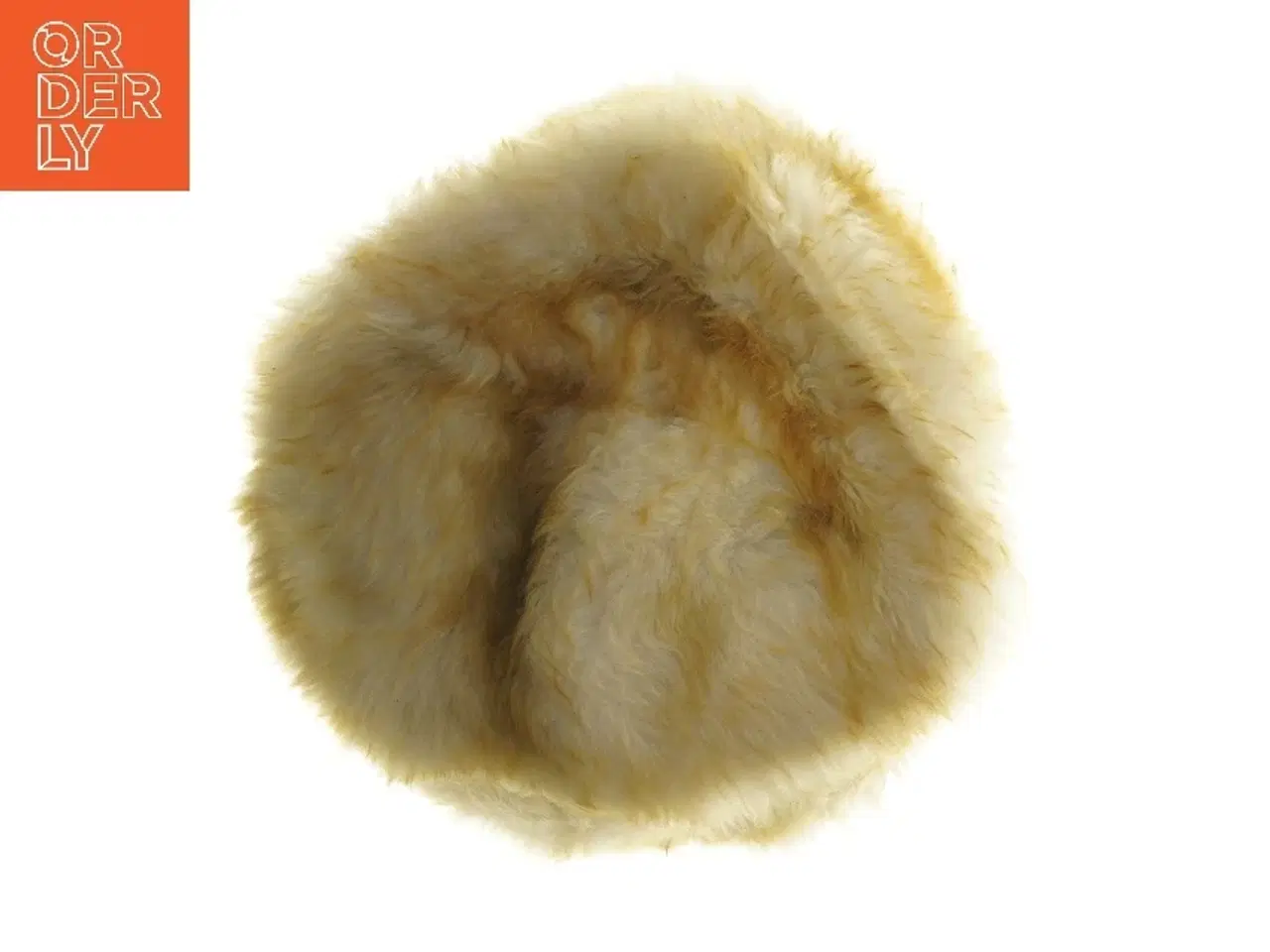 Billede 1 - Rund pelsbeklædt seat pad (str. Ø 25 cm)