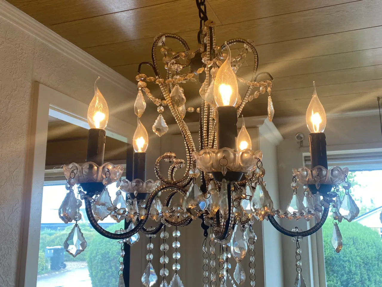Billede 2 - Loftslampe med prismer