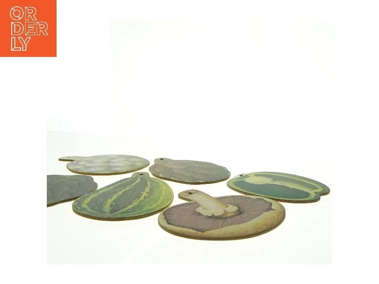 Billede 1 - Træbakker med grøntsagsmotiver