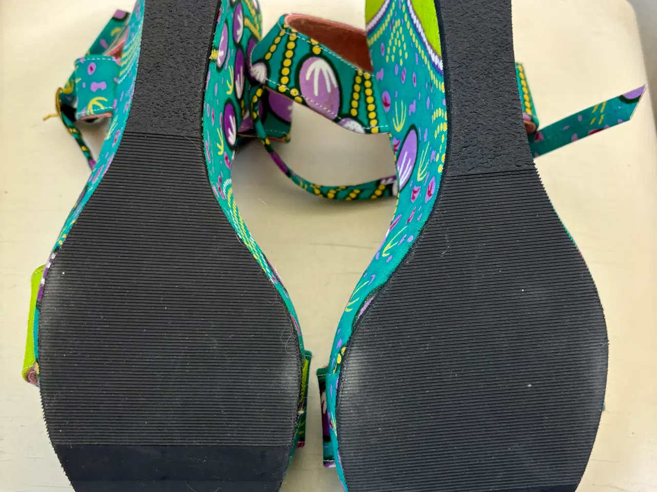 Billede 6 - Ida Dakar, turkis mønstrede sandaler, str 38