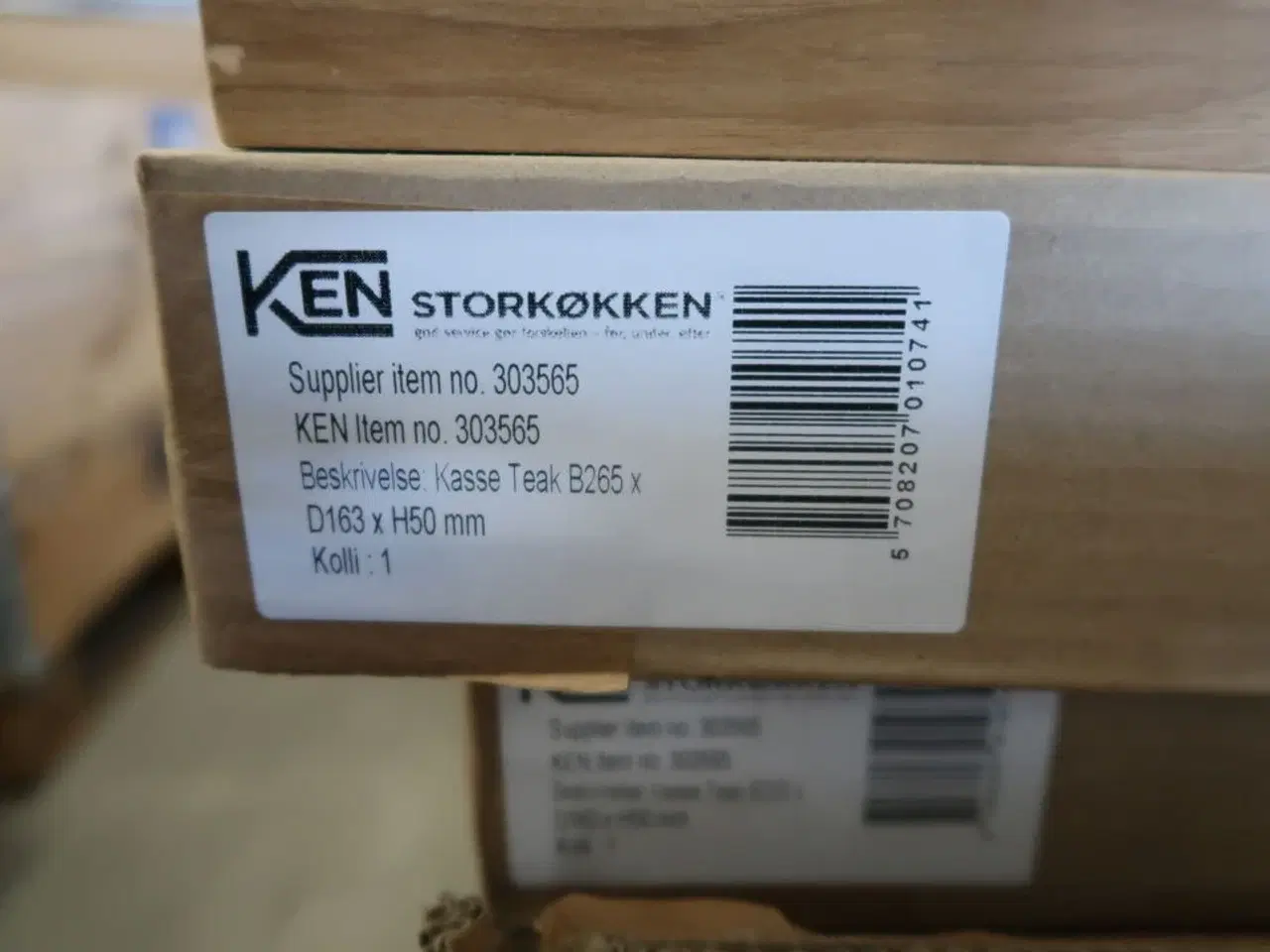 Billede 4 - 8 stk. teak kasser KEN STORKØKKEN Model: 303565