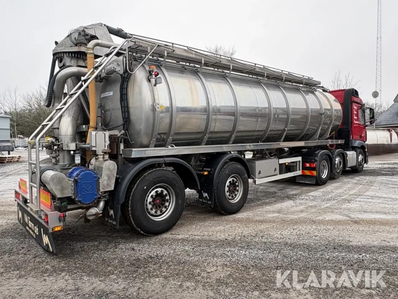 Billede 3 - Lastbil Mercedes-Benz Actros med gylletrailer