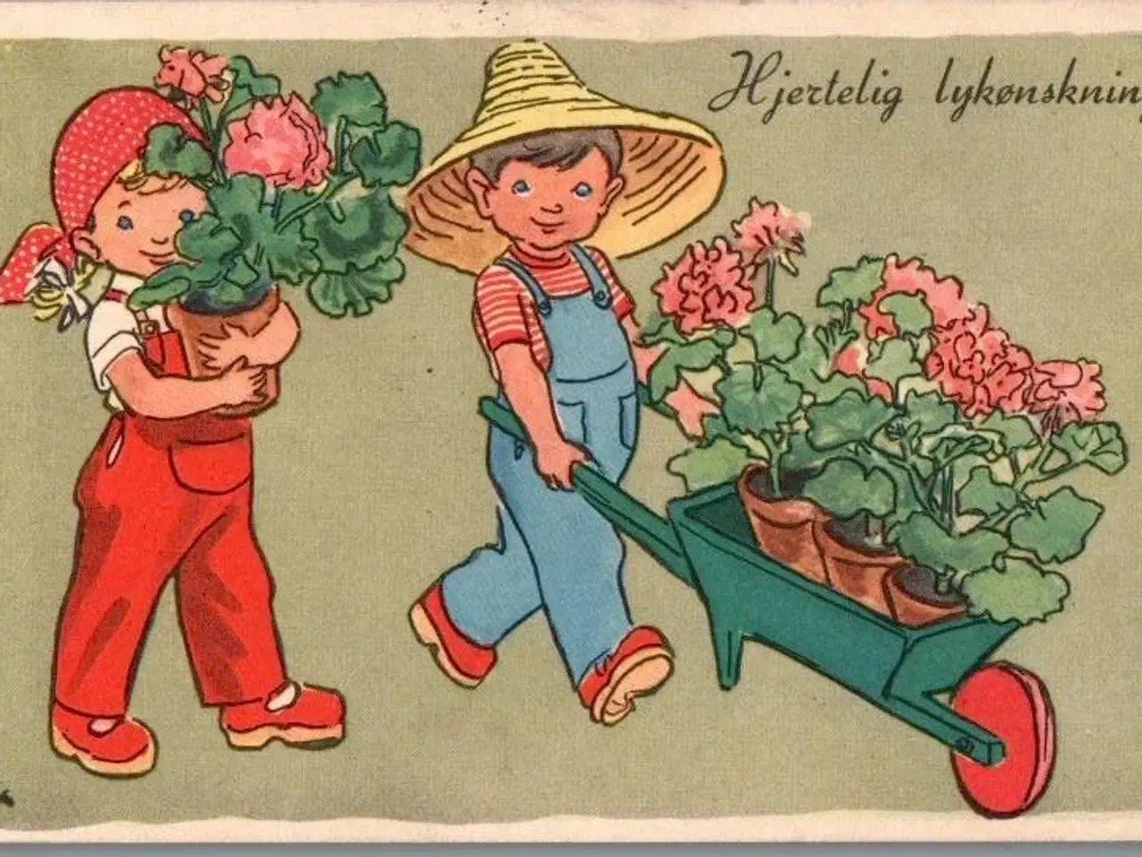 Billede 1 - Illa - Hjertelig Lykønskning - Stender Serie 5040 - Brugt