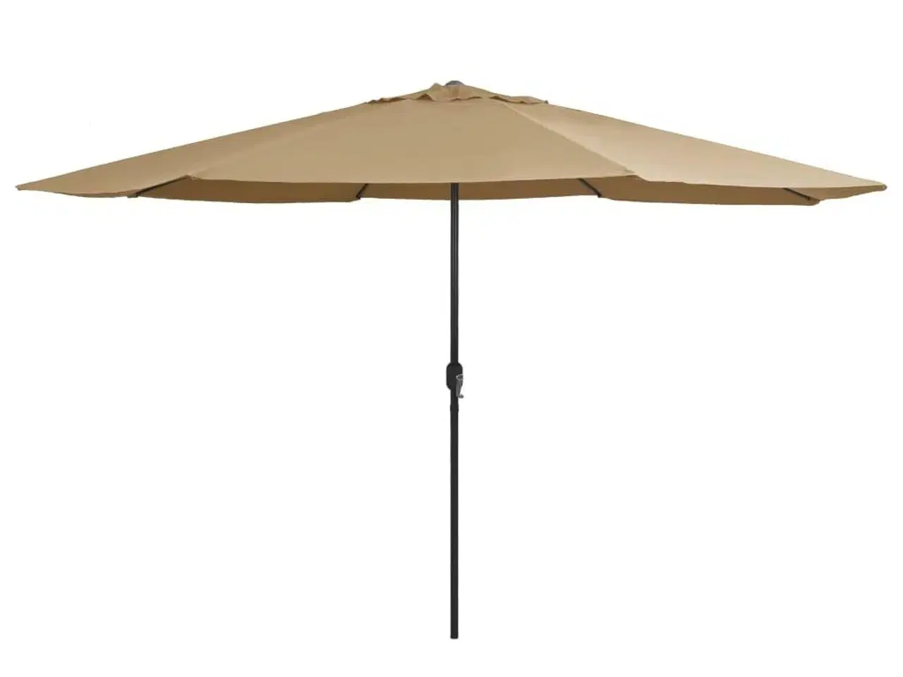 Billede 1 - Parasol med metalstang 390 cm gråbrun