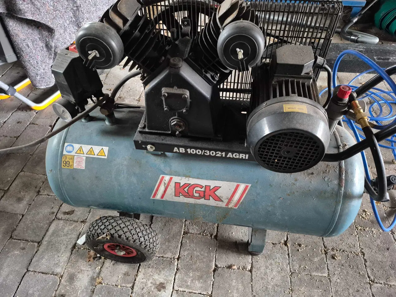 Billede 3 - KGK kompressor 2 cyl. 400 v