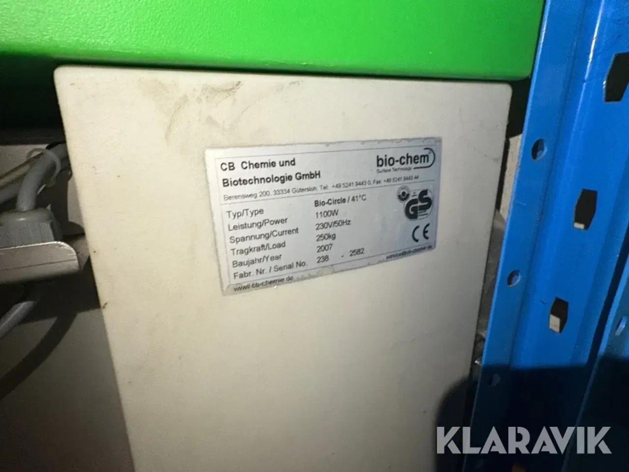 Billede 7 - Vaskeanlæg CB Chemie und Biotechnologie