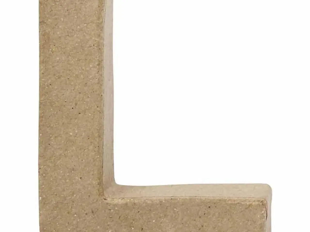 Billede 1 - Håndlavet Bogstav L i Papmaché - 10 cm