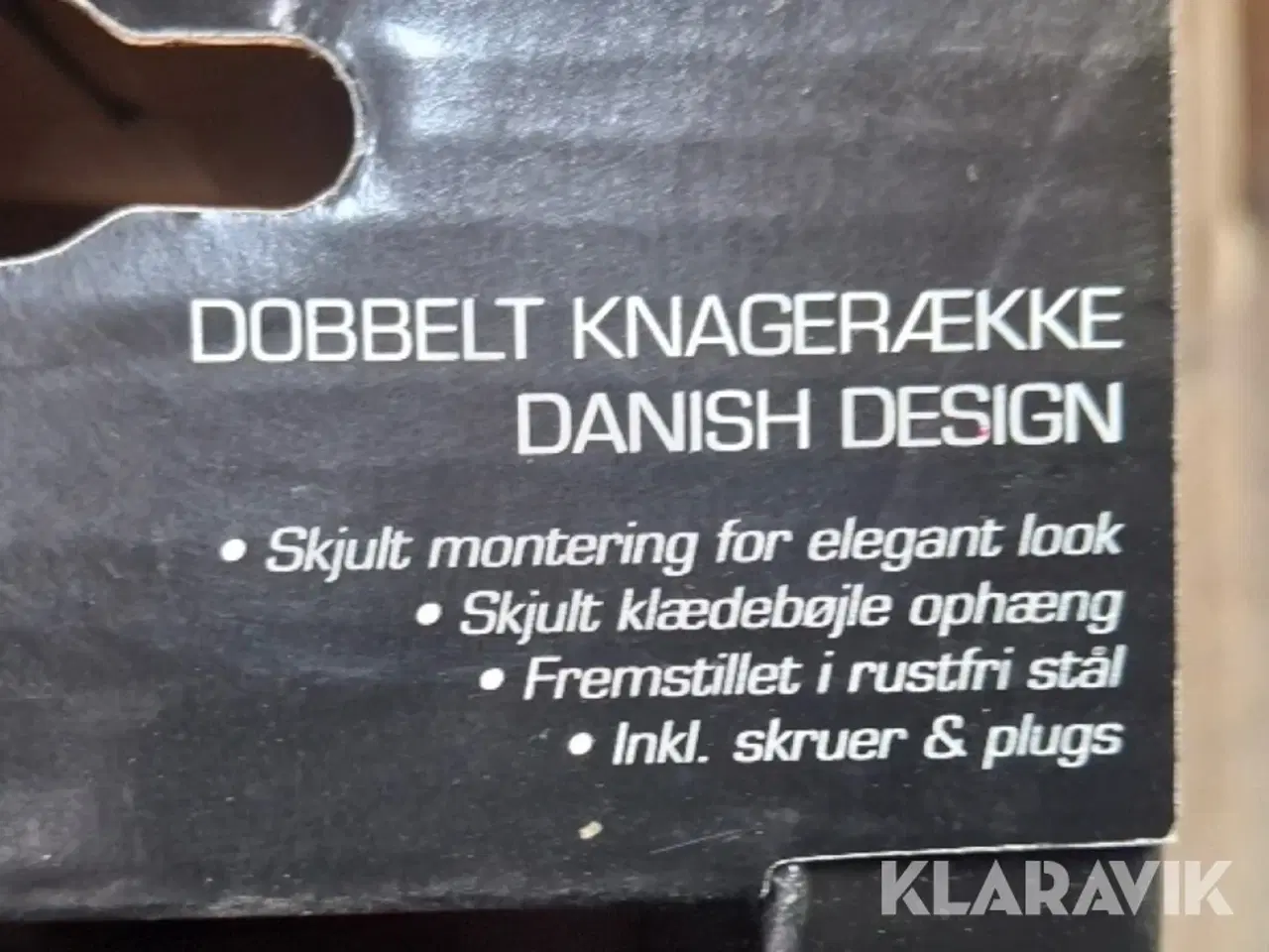 Billede 6 - Knagerækker valnød med 6 kroge Millarco - 96 styk