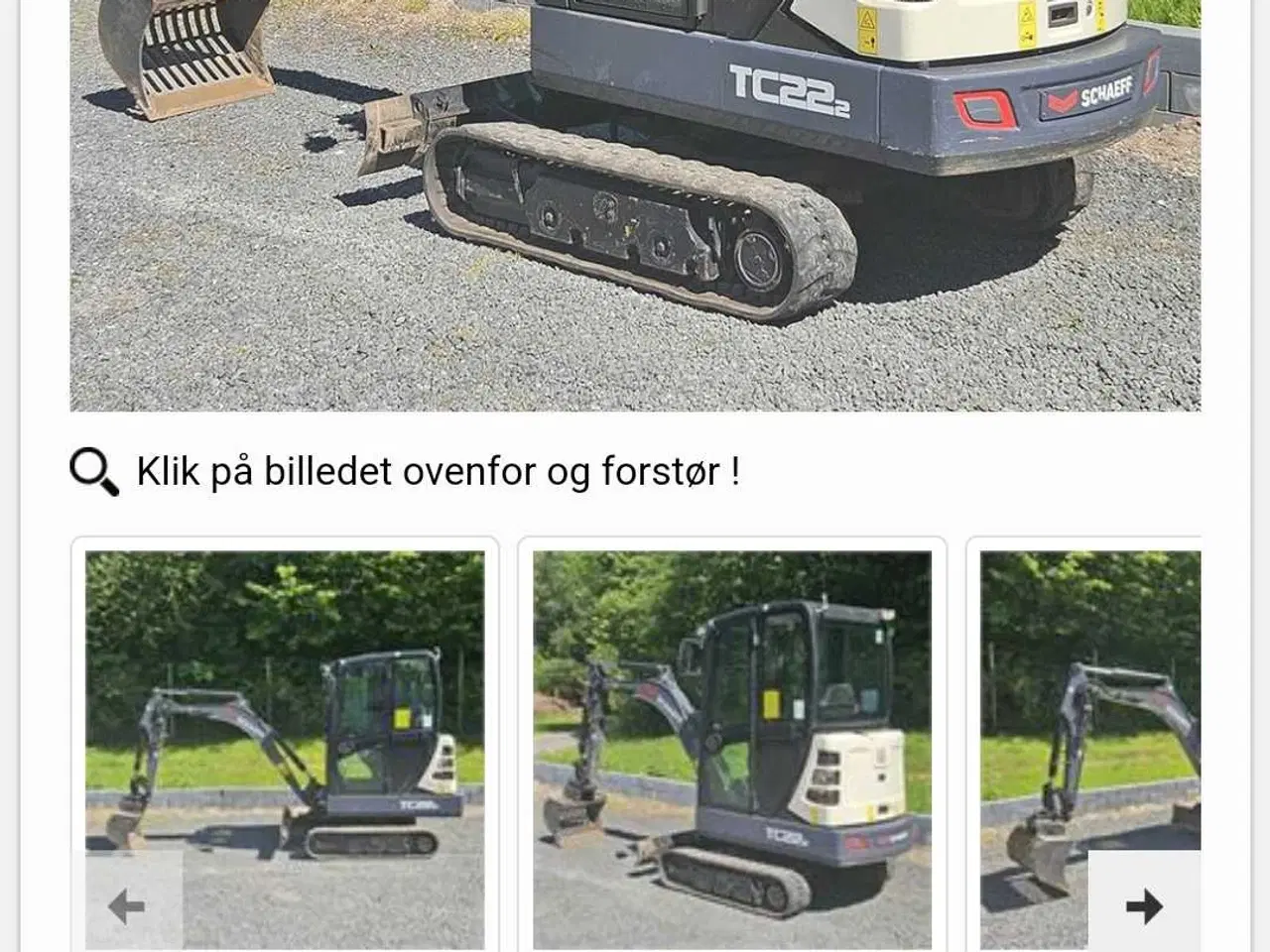 Billede 1 - Minigraver Terex tc22.2 har altid været opbevaret 