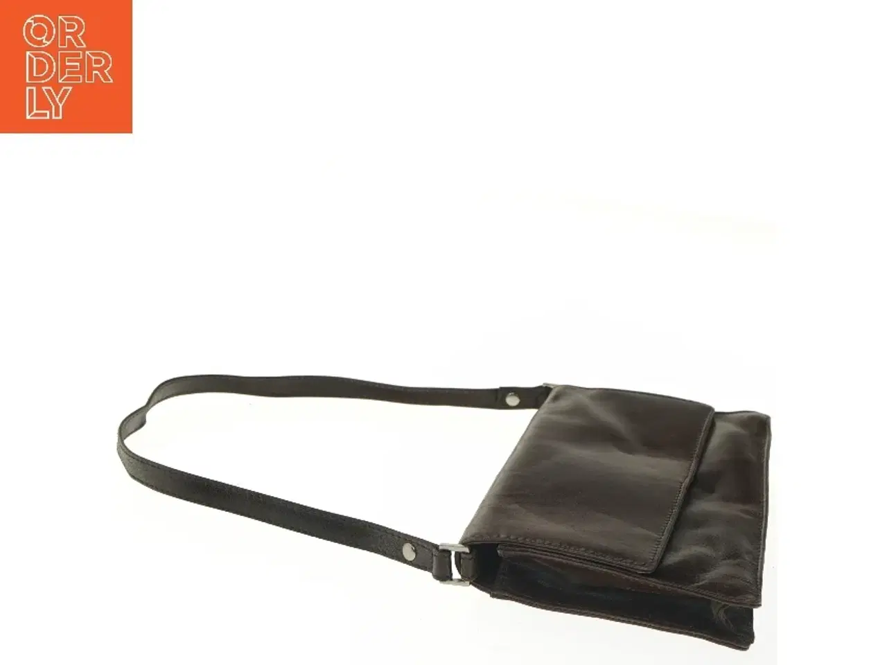 Billede 3 - Skuldertaske i læder fra Boxca (str. 25x14 cm)