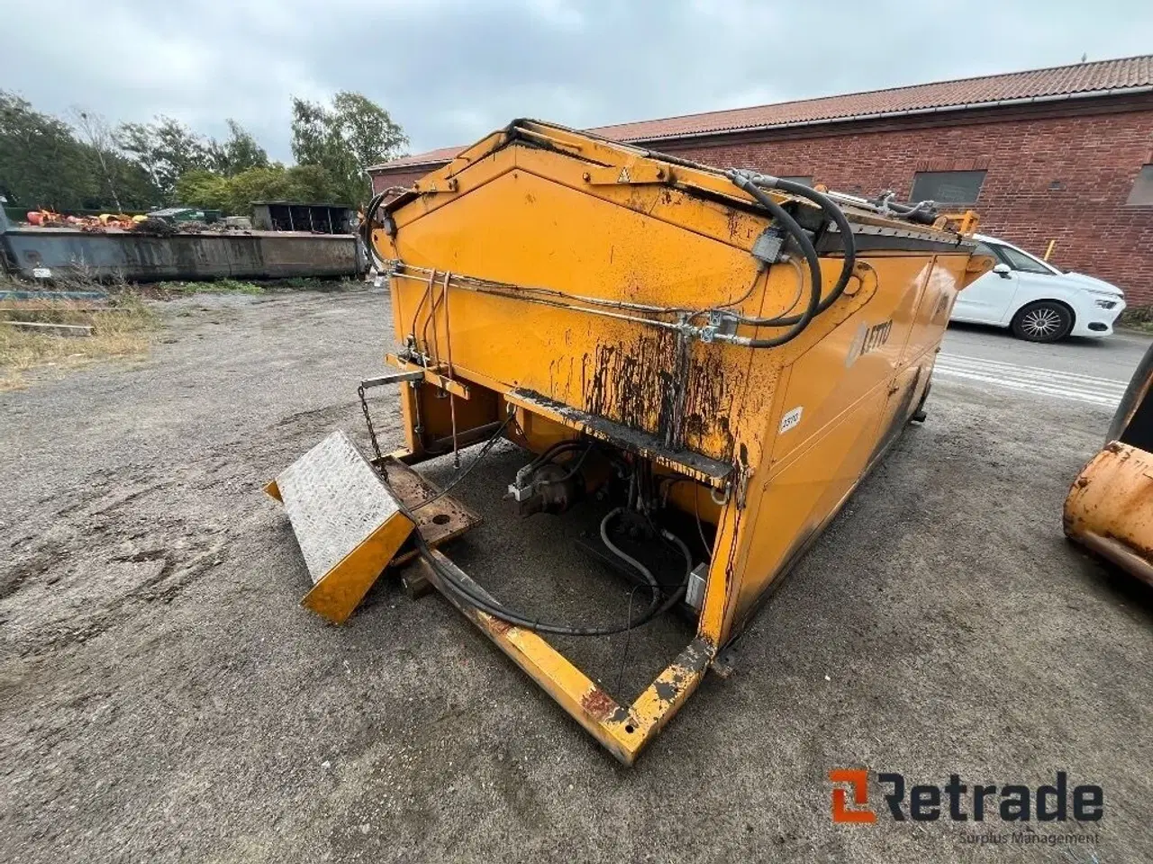 Billede 5 - - - - Oletto asfaltcontainer model AF75 Hydraulisk lågeåbning.