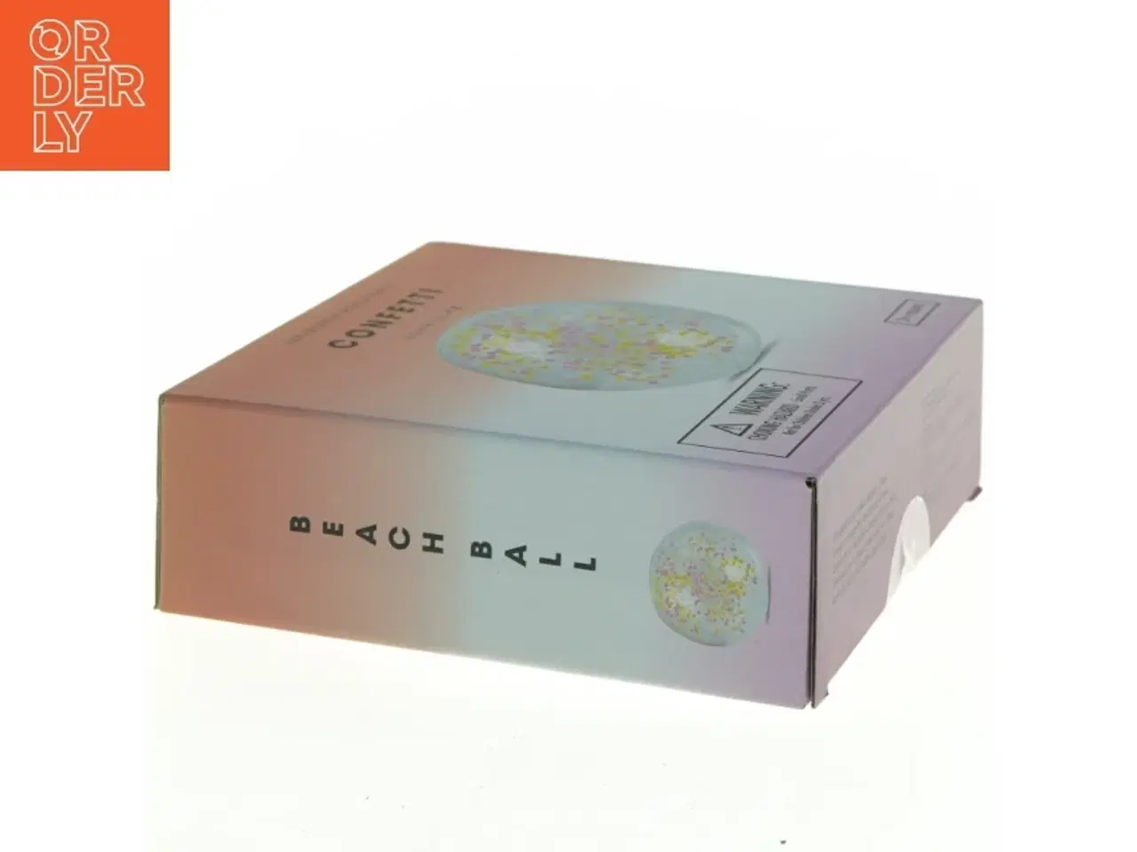 Billede 4 - Oppustelig strandbold med konfetti fra Sunnylife (str. 15 x 15 x 5 cm)