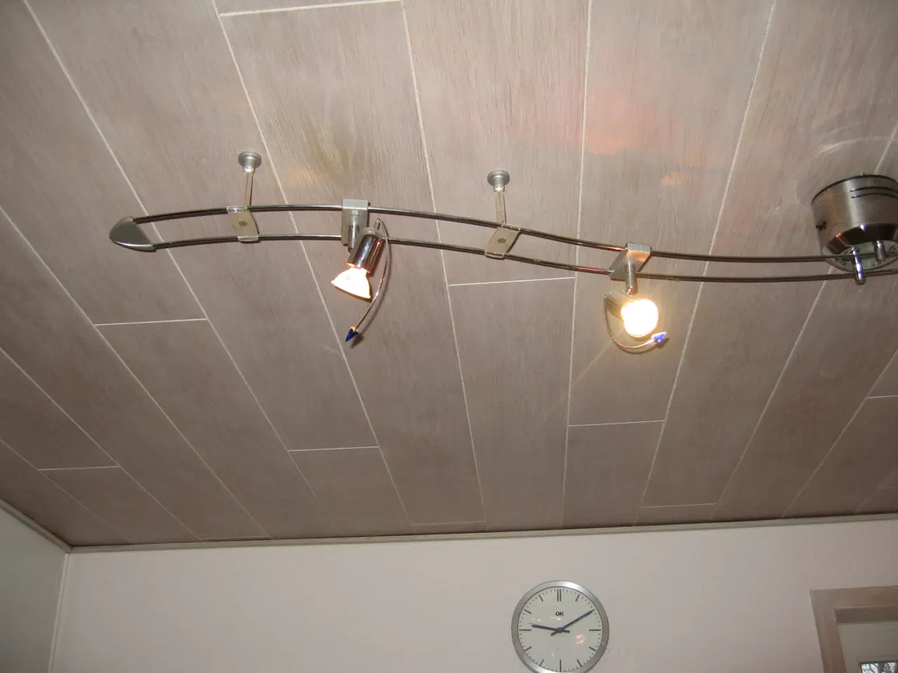 Billede 4 - Snoet loftlampe med 4 spot