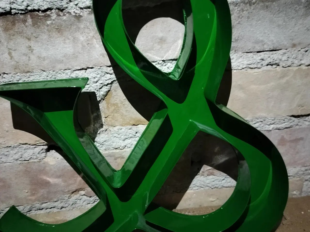 Billede 3 - &-tegn i metal, Grøn