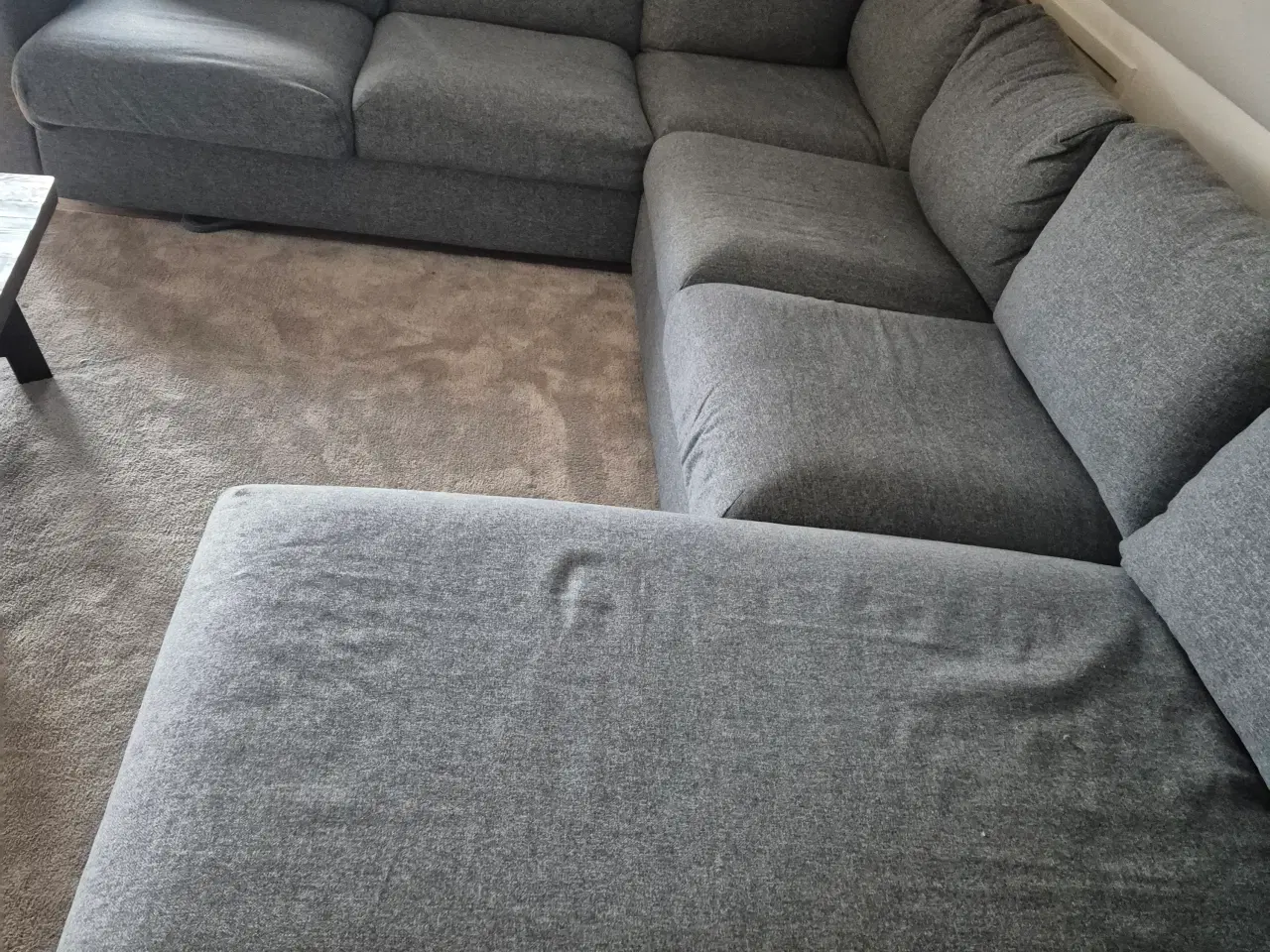 Billede 3 - Stor sofa med chaiselong 