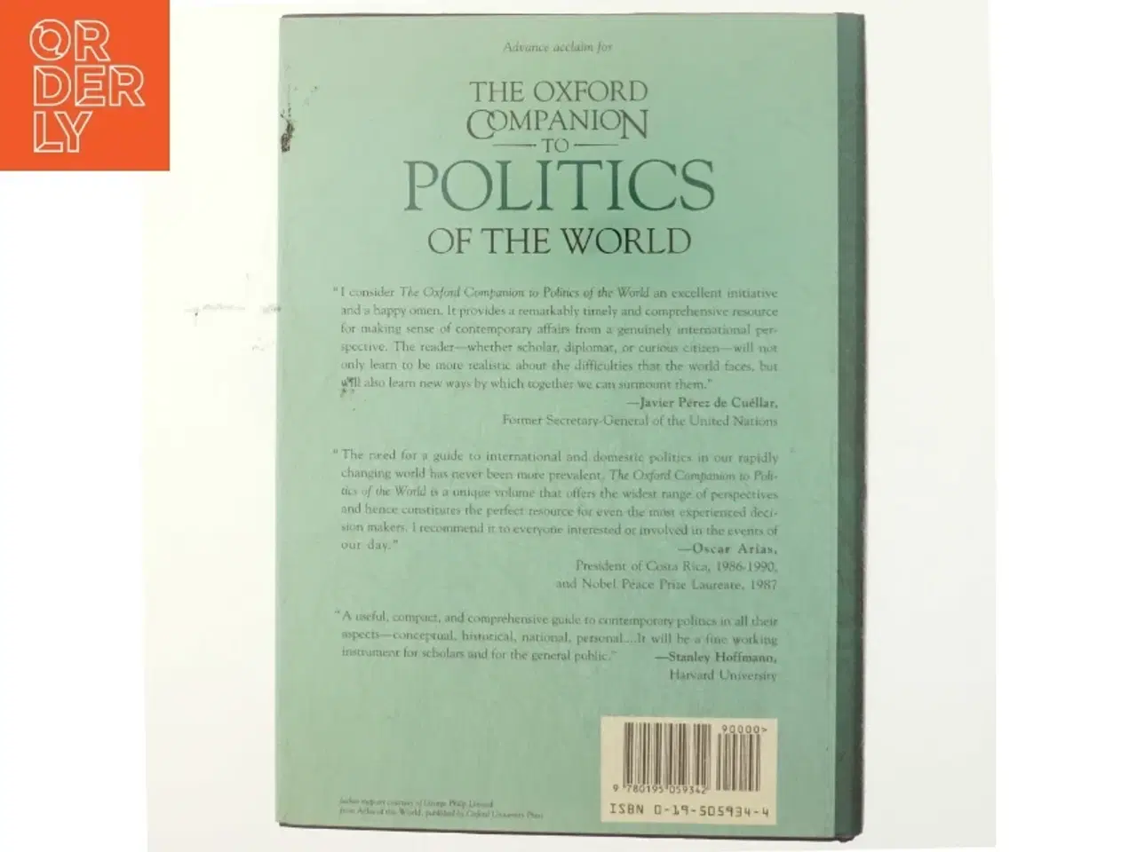 Billede 3 - The Oxford companion to politics of the world af Joel Krieger (Bog)
