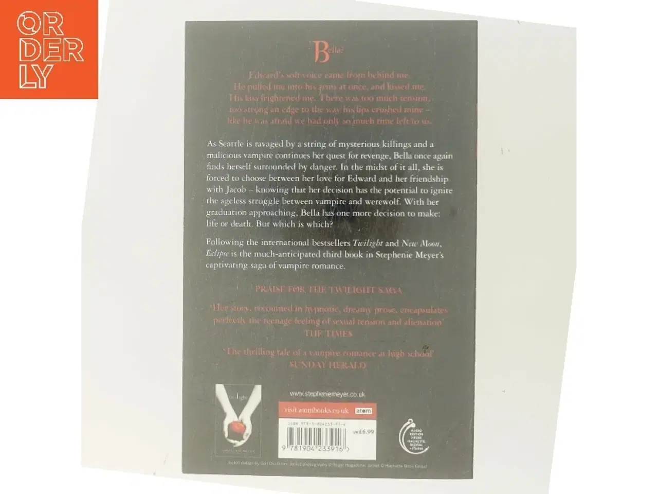 Billede 3 - Eclipse af Stephenie Meyer (Bog)